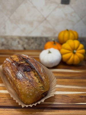 Pumpkin cinnamon sugar swirl loaf