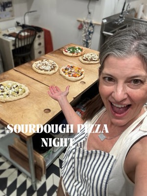 Par-baked sourdough pizza shells