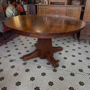Limbert 54" dining table with four leaves by Eastwood Gallery, Saint Paul, MN