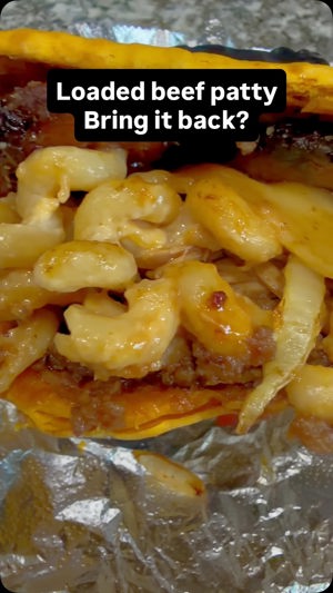 Loaded beef patty