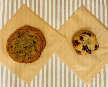 Brown butter sourdough chocolate chip cookies