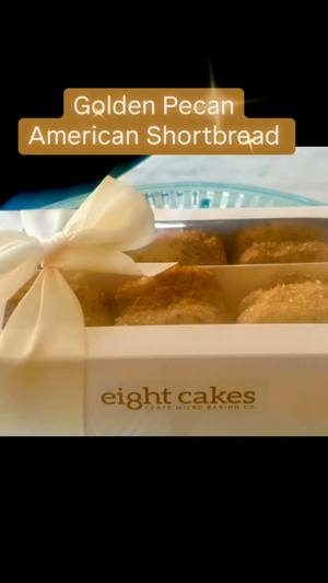 Golden pecan shortbread