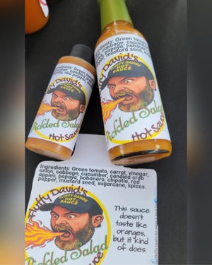 Medium heat hot sauce (yellow ring bottle)