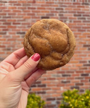 Apple cider donut cookie de Halfbaked Cookies, Tampa, FL