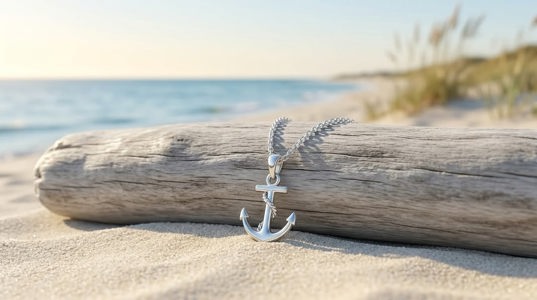 Anchor pendant necklace