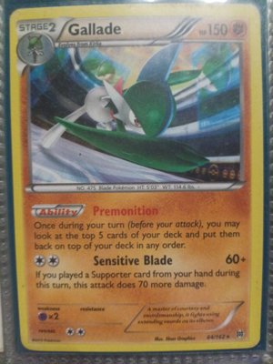 Gallade Stage 2 Pokémon Card