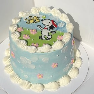 Snoopy cake by Kassy Cakes, Austin TX