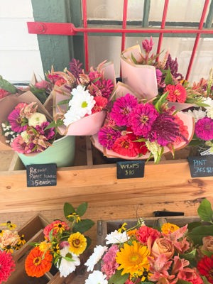 Brown paper flower bundle