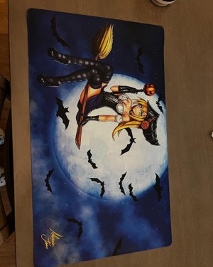 Custom Halloween Dark Magician Girl Playmat
