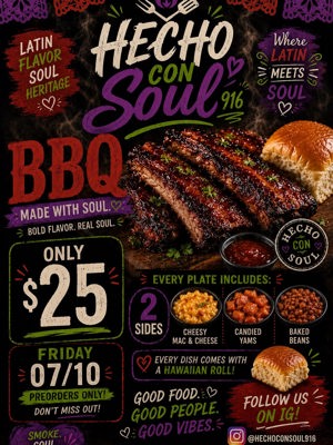 BBQ Pork Spare Rib Plate