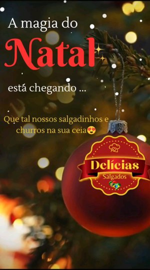 Salgados para ceia de Natal