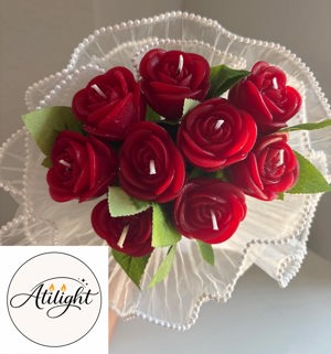 Rose bouquet candle de Atilight, Austin, TX