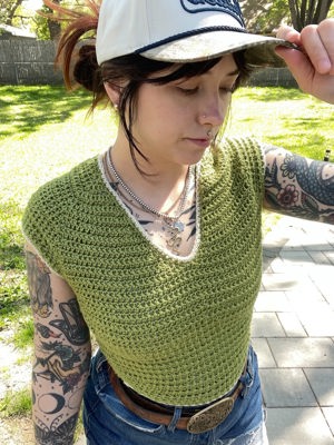 Warm weather crochet top de Dandy Day Crochet, MN
