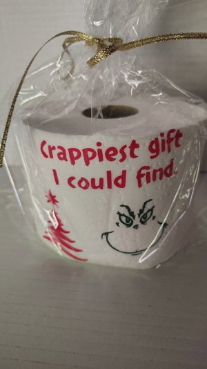 Grinch Crappiest Gift toilet paper gag gift