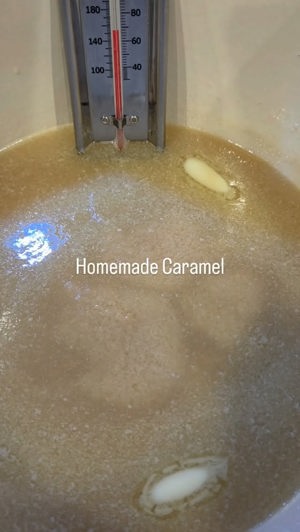 Homemade caramel