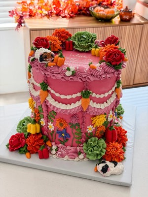 Custom buttercream cake