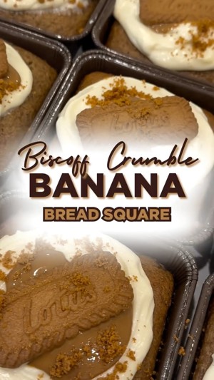 Banana bread squares