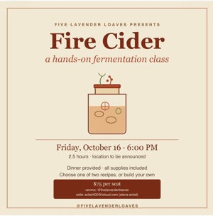 Fire cider making class