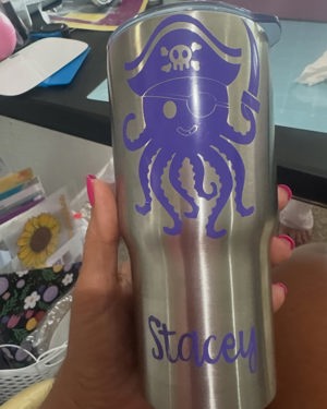 Personalized stainless tumbler