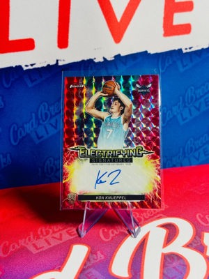 2025-26 Topps Finest Kon Knueppel Red Electrifying Signatures 3/5 de Sports Card Breaks LIVE, Philadelphia, PA