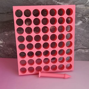 Placa porcionadora para brigadeiros