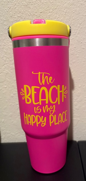The Beach Is My Happy Place Tumbler