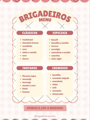 Brigadeiro de banana, de Brigadeirice Barreiro, Barreiro