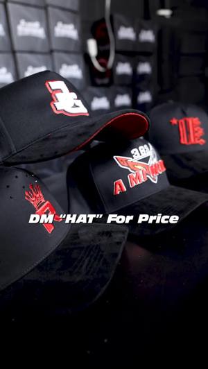 Custom embroidered hat with suede brim and satin interior