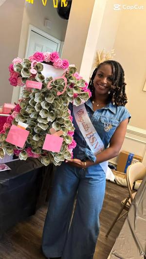 Nurse scrub money bouquet
