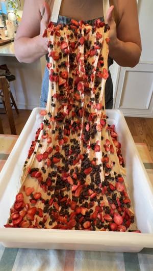 Chocolate strawberry sourdough