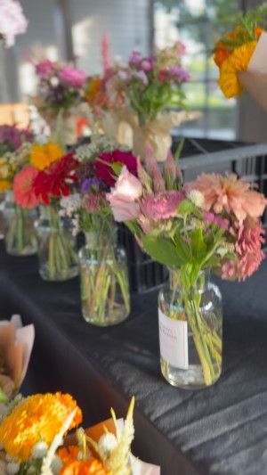 Flower arrangement in vase