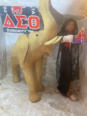 Delta sorority handmade 14” AEO dollb