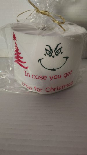 Grinch Christmas Toilet Paper Roll