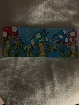 Whimsical Mushroom Canvas Art