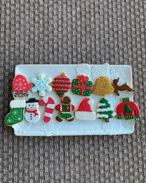 Variety baker's dozen Christmas cookies