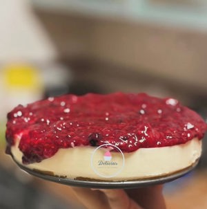 Cheesecake de frutos silvestres de Delícias Seixal, Seixal, Setúbal