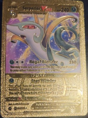 Pokemon Gold Plated Card