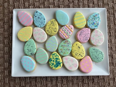 Easter cookies by Wallflour Cookies, Austin TX
