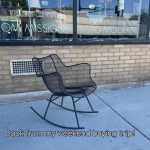 Milo Baughman upholstered chair by Eastwood Gallery, Saint Paul, MN