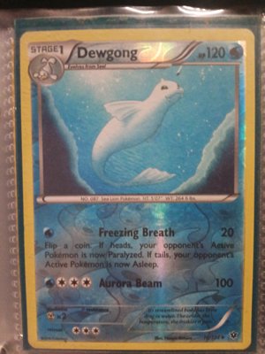 Dewgong Stage 1 Pokémon Card