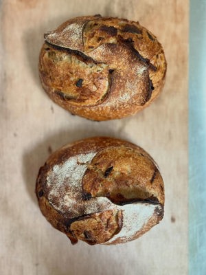 Onion caraway rye loaf by Good Bake ATX, Austin TX