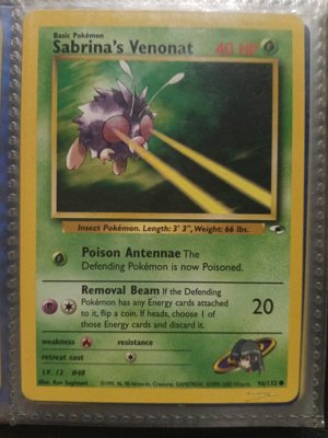 Sabrina's Venonat Pokémon Card