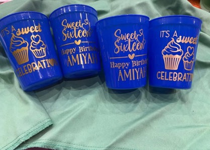 Custom stadium cups