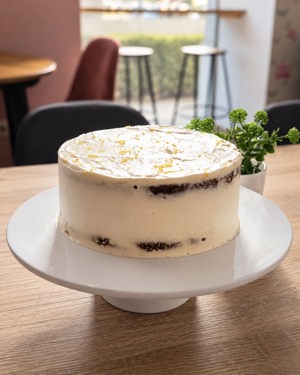 Bolo de limão de Cake Boutique, Setúbal
