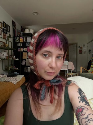 Crochet bonnet de Chip's Wips, Philadelphia, PA