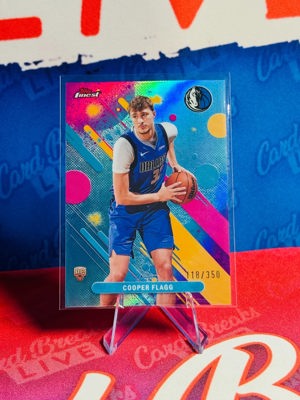 2025-26 Topps Finest Cooper Flagg Sky Blue /350 de Sports Card Breaks LIVE, Philadelphia, PA