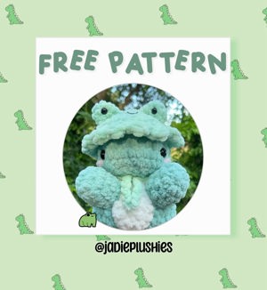 Hug Me Dino hats (frog and flower)