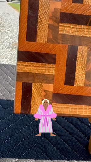 End-grain parquet-style cutting board