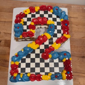 Double layer cookie cake