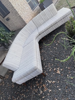 Midcentury three piece sectional sofa
